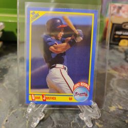 1990 Score Dave Justice Rookie Card Number 650