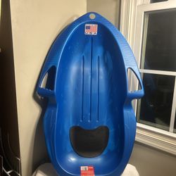 Flexible Flyer Spitfire Sled 1 Person Toboggan with Seat Pad & no Tope Pre~owned