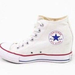 Converse Chuck Taylor All Star Mid Lux Hidden Heel Wedge  -  Women's Size 8