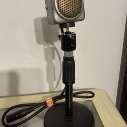 Custom Vintage One Of A Kind Microphone With Stand...Unique...PLEASE READ!!