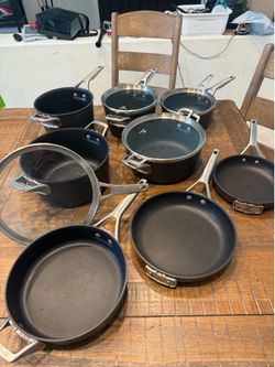 Calphalon 12 piece pot and pan set