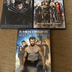 3 X-men DVDs 