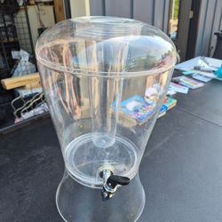 Plastic Drink Dispenser w/ Ice Cone