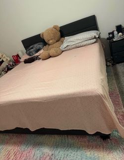 King bed and couch