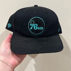 76ers Hat Teal And Black - Needs Some Tlc 