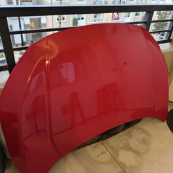 Red Honda Civic Hood