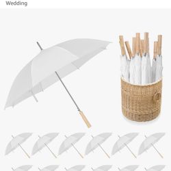 3x 12-packs Of White Wedding Umbrellas NEW