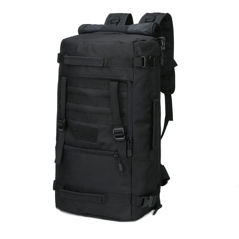 Black Tactical Backpack 60L Converts To Duffel Bag