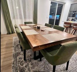 Modern Farmhouse Dining Table – Solid Wood, Made Local