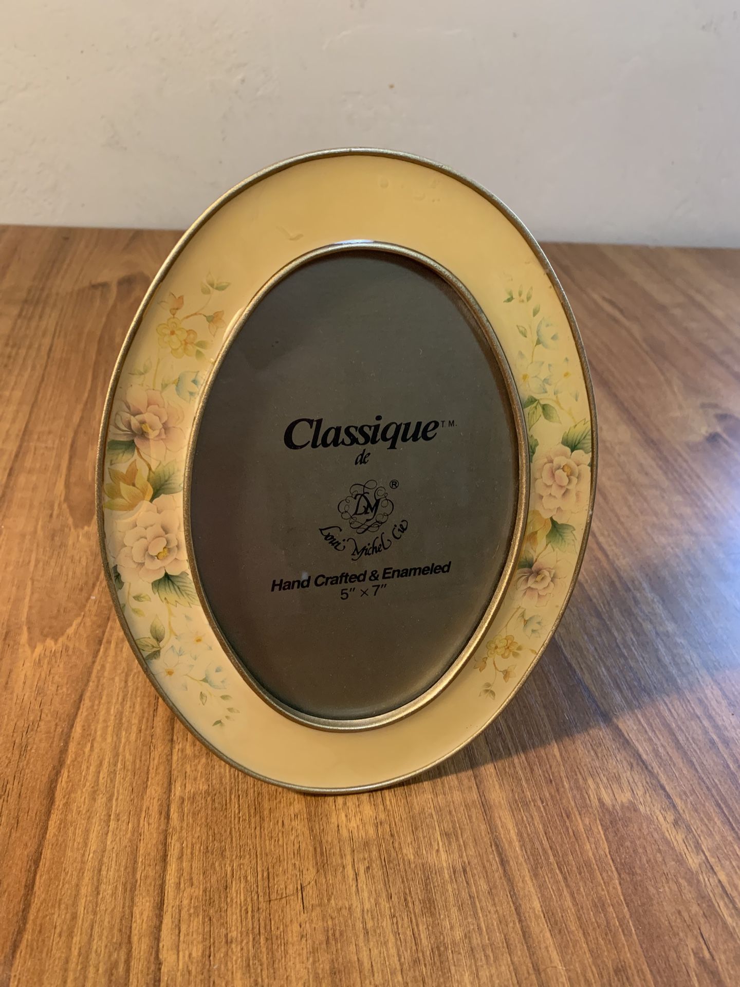 CLASSIQUE de Louis Michel Enameled Gold/Floral Picture Frame