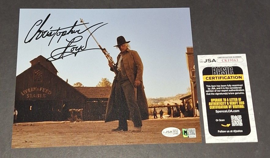 π₯ Christopher Lloyd Autographed 8x10 JSA COA π₯