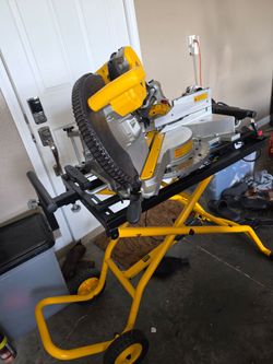 DeWalt Miter Saw  and Table saw with Rolling Stand