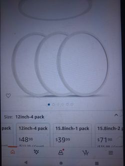 OCLOC 4 PACK 12 Inchs Ceiling Ligth 24w 5000k Led For Hallway Porch Laundry  Stairwell  White.