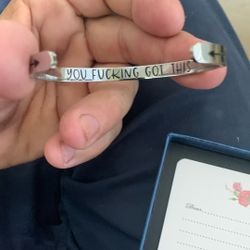 Sam And Lori You Fucking Got This  Bangle Bracelet