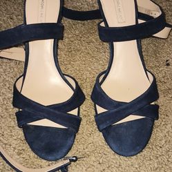 Women's Size 9.5 Blue Suede Stilettos Pick Up In Florence Ky 