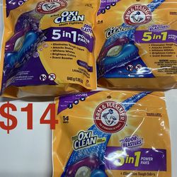 Arm & Hammer Oxi Clean Detergent Paks Bundle