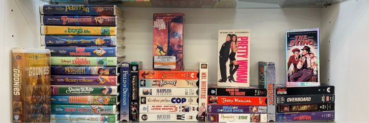 VHS on sale 3.99 each
