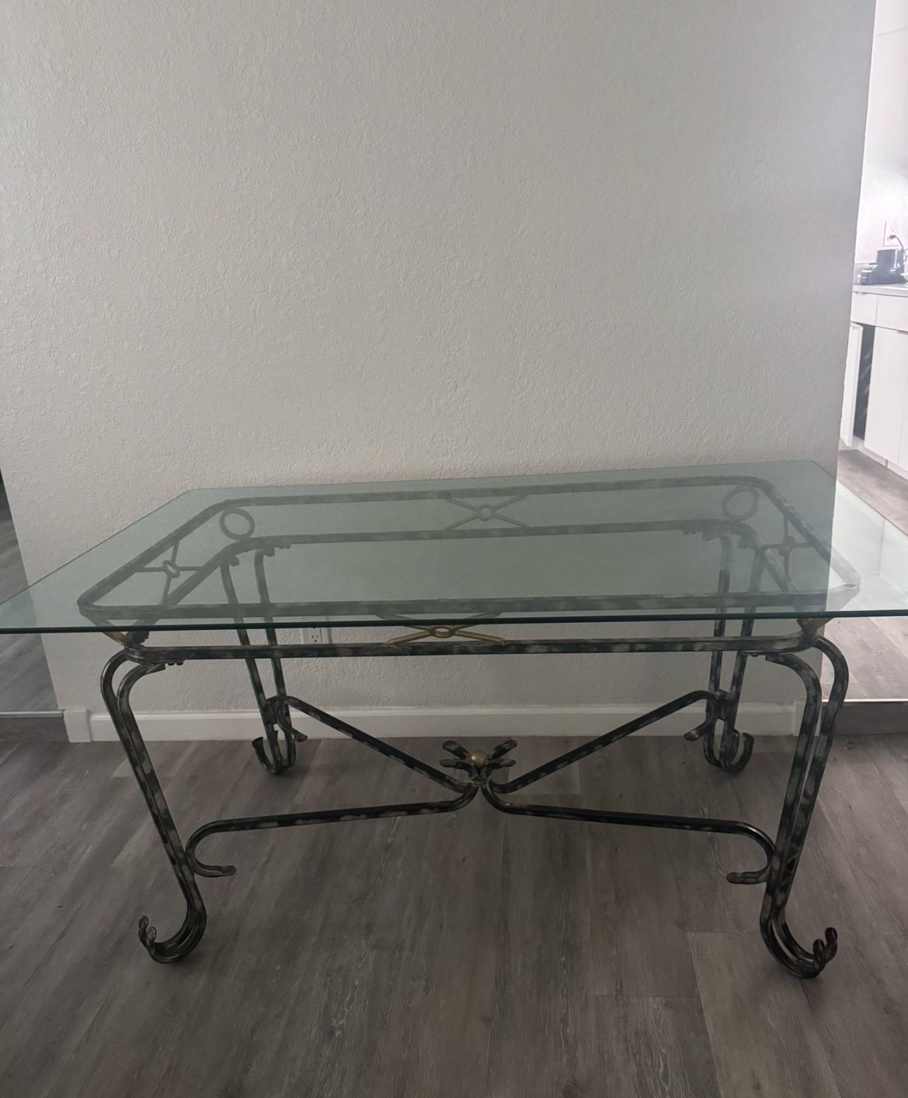 GLASS DINING TABLE SET