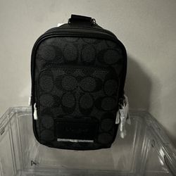 Coach Track Small Pack Black Color 