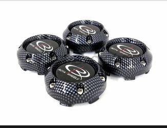 ROTA WHEELS CENTER CAPS CARBON FIBER