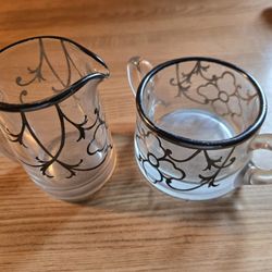 Hersey Creamer And Sugar Bowl