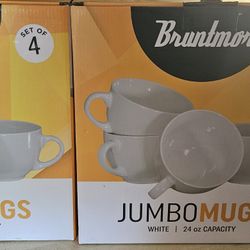 Brentmor Jumbo Mug 4pc Set X2