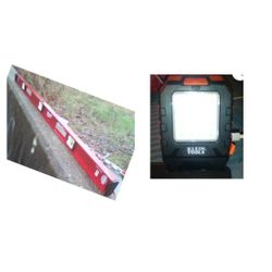 Milwaukee 48 In Level And Klein 1000 Lumens Rechargeable Work light 