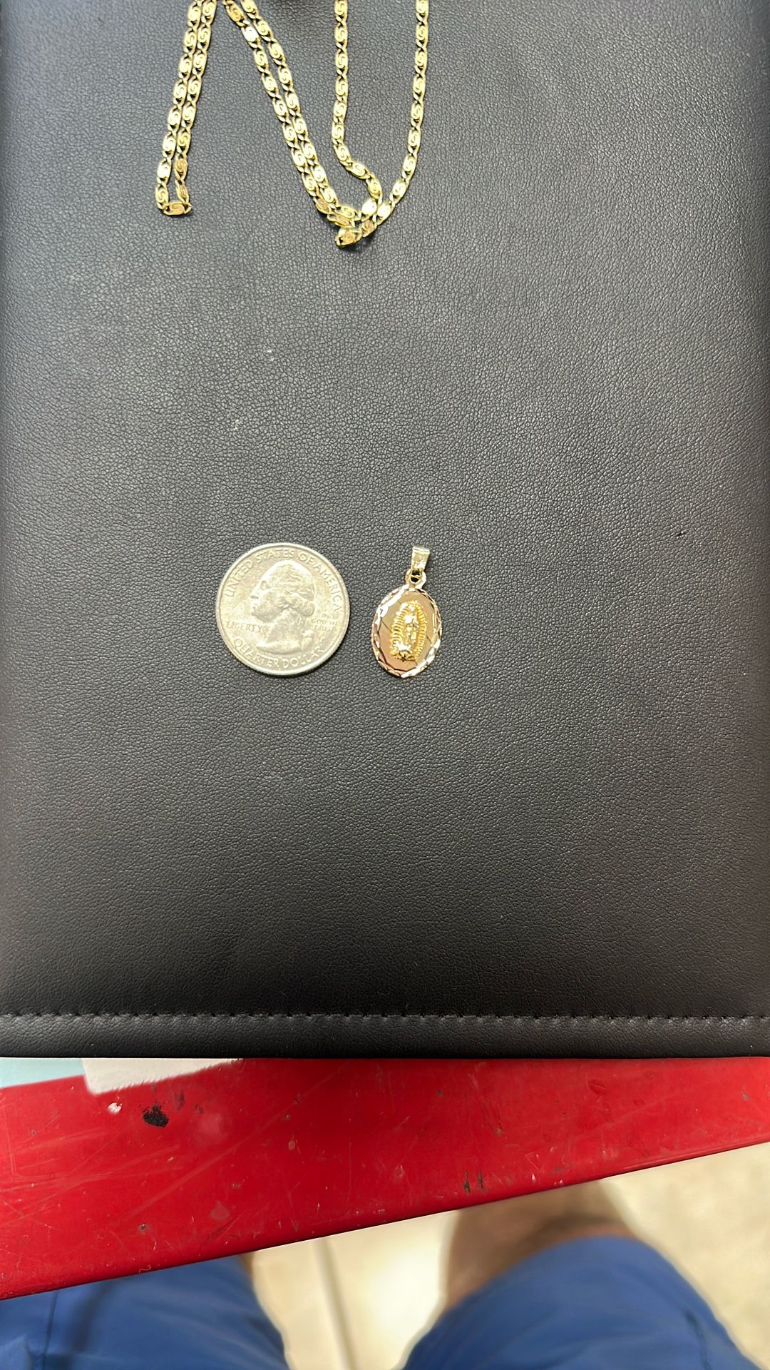 Double Sided Pendant 14k Gold