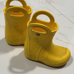 Crocs Handle It Yellow Rain Boots