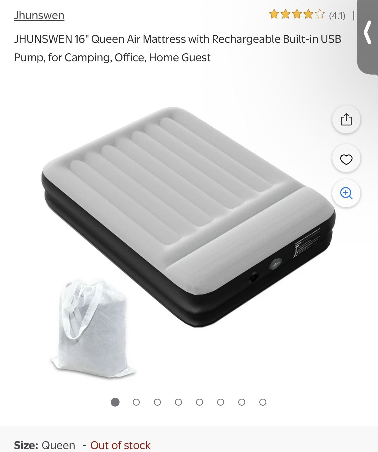 Queen Size Air Mattress Blow Up Camping Bed Brand New