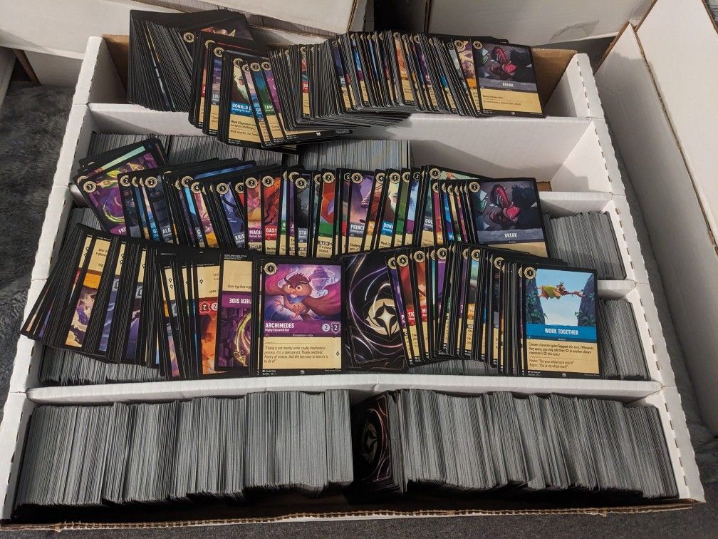 Lorcana Disney Cards 1000 Cards Lot Mixed Cards
