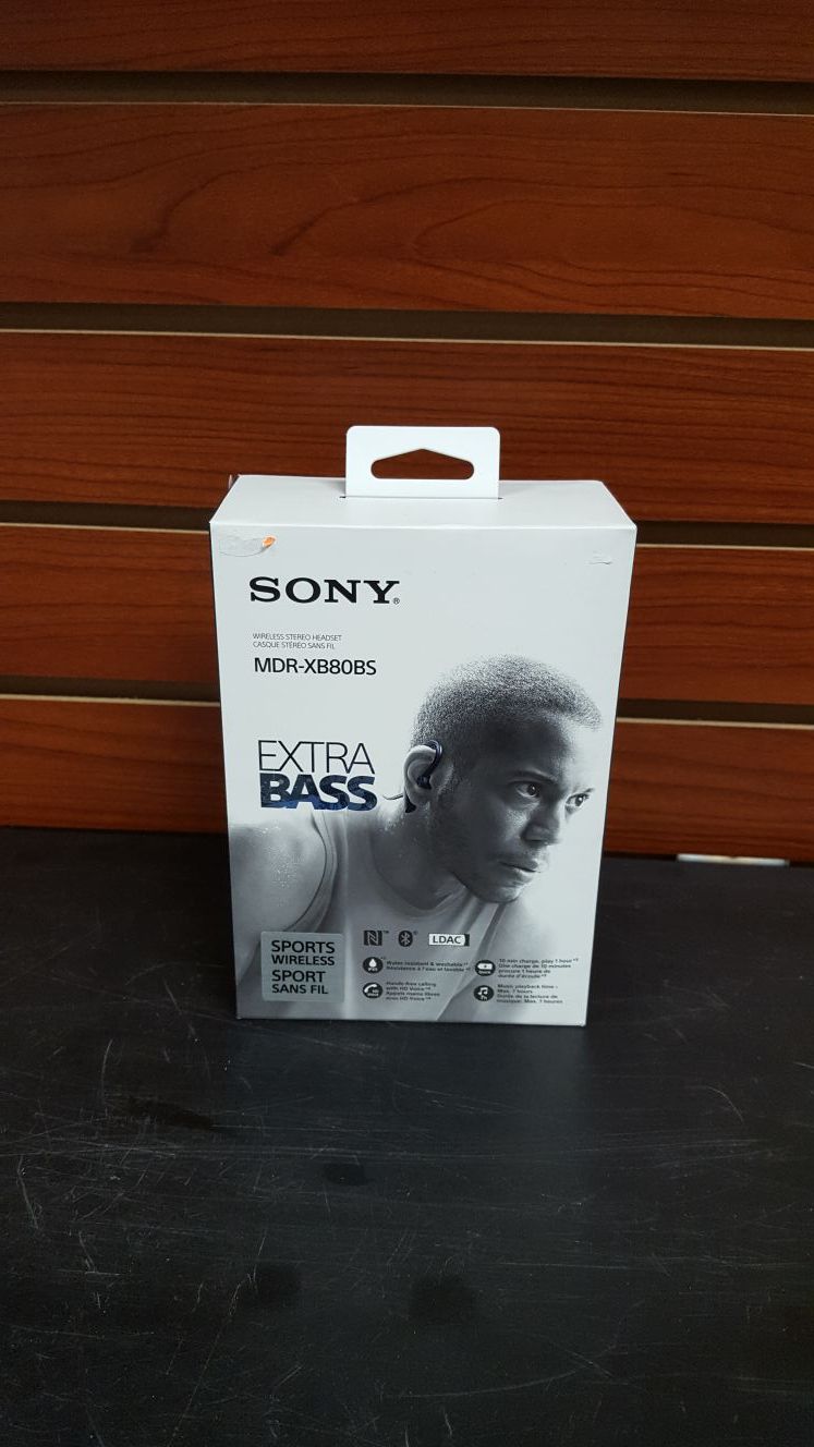 NEW Sony Wireless Stereo Headset MDR-XB80BS