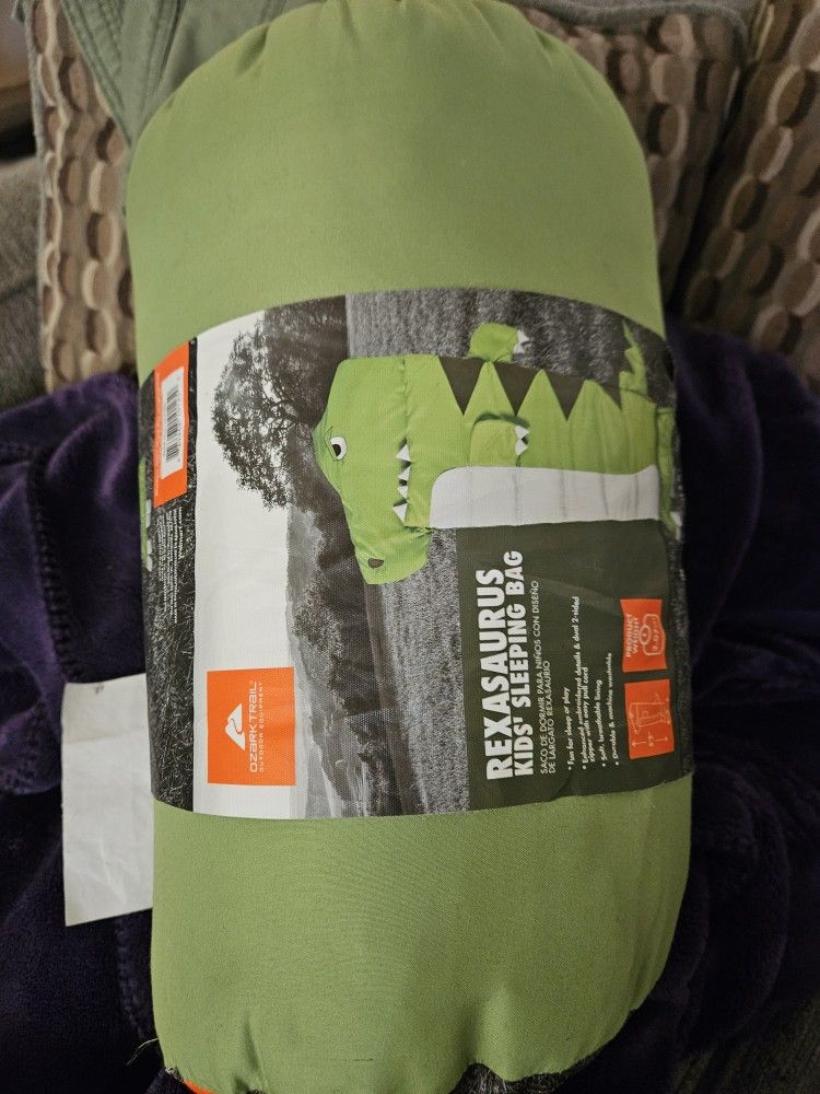 Kids Ozark Trail Rexasaurus Sleeping Bag 