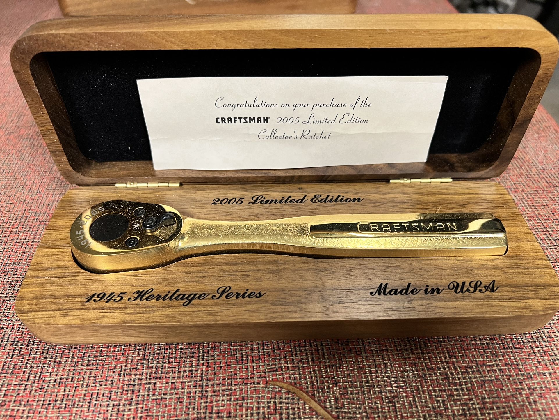 Craftsman 3/8 Drive Gold Plated Ratchet