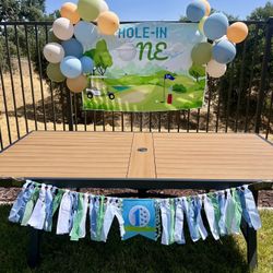 Golf Birthday Party Decor - Hole In One Theme