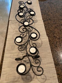 Wrought  iron tea light candle holder