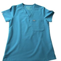 Figs Catarina One Pocket Scrub TopTeal XS Style Number FW1000 PO 3715 