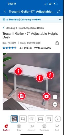 Electric Height Adjustable desk With USB Ports, Shoot Me An Offer