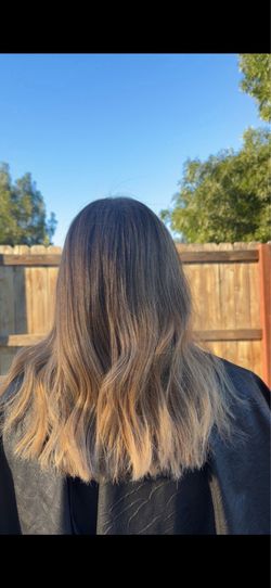 Hair color services message for consultation