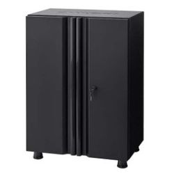 Husky Regular Duty Welded 24-Gauge Steel 2-Door Garage Base Cabinet in Black