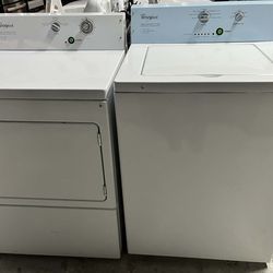 Whirlpool, washer and dryer commercial heavy duty medium size top load
