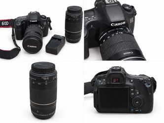 Canon EOS 60D DSLR Camera Bundle – 18-135mm + 75-300mm Lenses