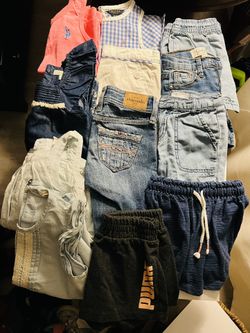 Lot Of Girls Summer Clothes ~Shirts Shorts Nautica Abercrombie Puma‼️‼️