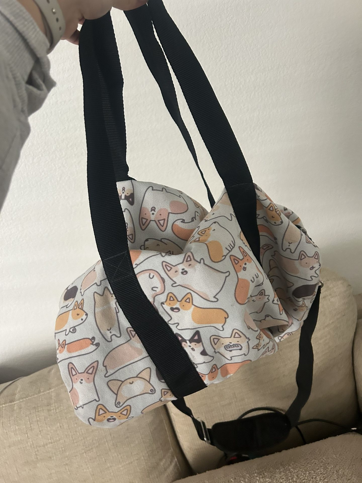 Corgi tote bag