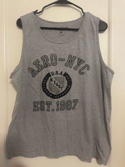 Aeropostale Gray Aero-NYC Graphic Tank