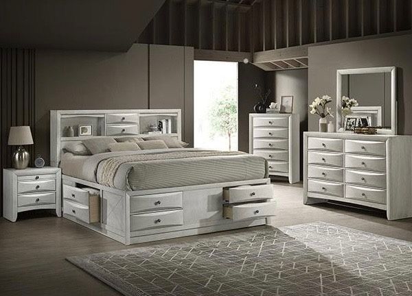 CAPTAIN BED PLATFORM & STORAGE DIFFERENT COLORS!!