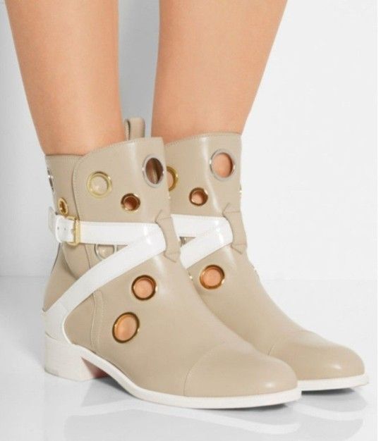 Christian Louboutin Leather Ankle Boots. Size 9