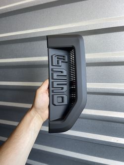 2017-2022 F250 fender emblems / badges Flat Black