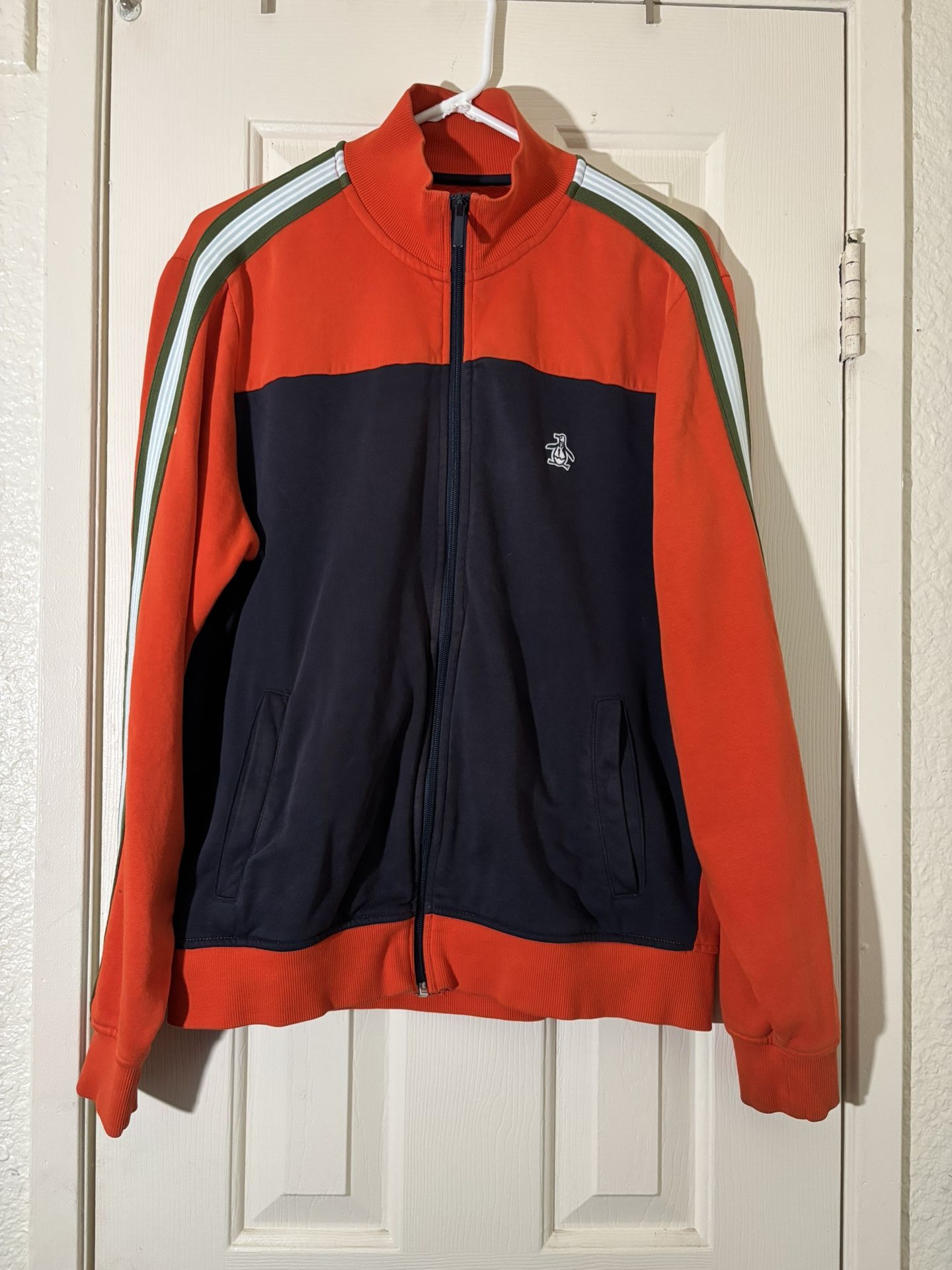Penguin Full Zip Color Block Track Jacket Size S