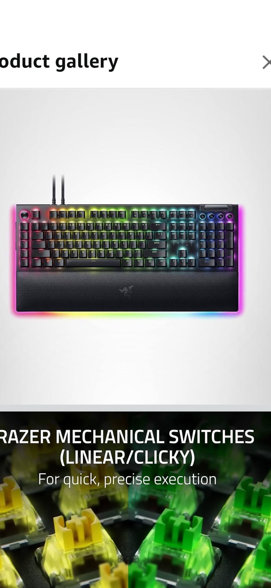 Razor Black Widow Keyboard 